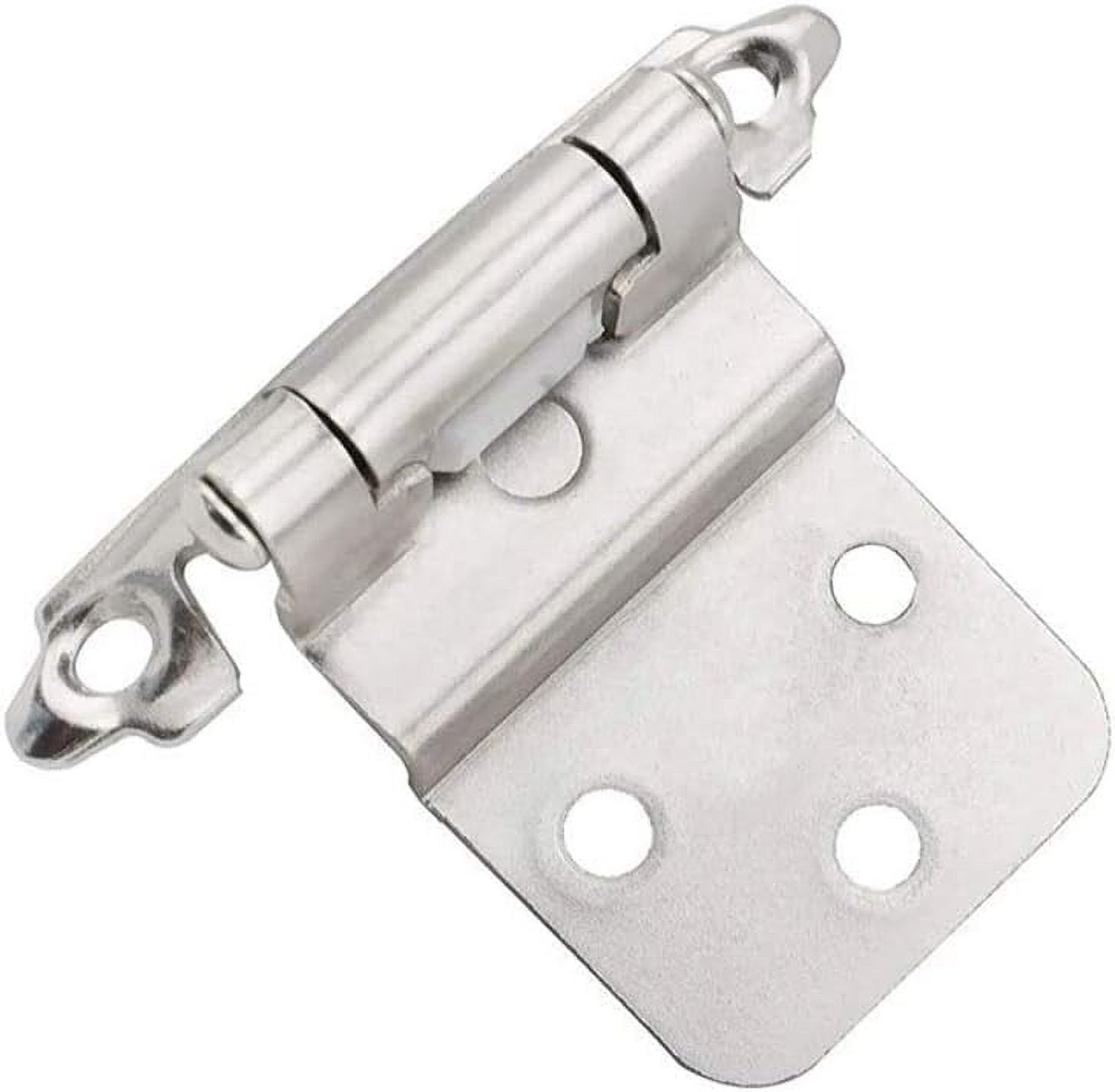 20PCS Mount Self Closing 3/8 inch Inset Hinges Nickel Plated
