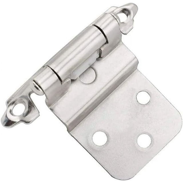 20PCS Mount Self Closing 3/8 inch Inset Hinges Nickel Plated