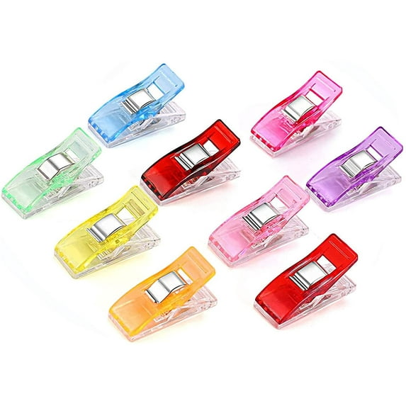Roofei Sewing Clips for Fabric Mini Clips,Assorted Random Colors, Pack of 20