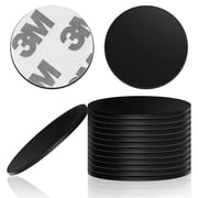 20PCS NFC Stickers Tags, 25mm Rewritable NTAG215 Blank NFC Cards with Adhesive Back, 504 Bytes Memory NFC Coin Card Chip for NFC Enabled Devices Phone Calls Automatically Commands, Black