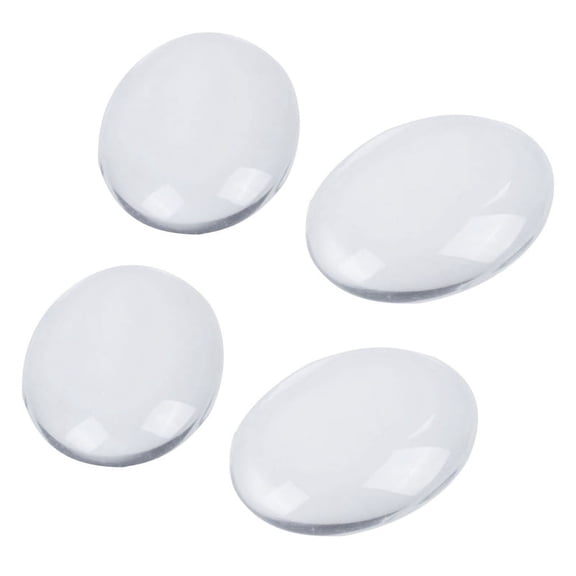 20PCS Oval Crystal Transparent Clear Glass Cabochon Dome Decor 30X40mm