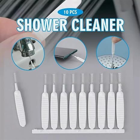 20PCS Plastic Crevice Hole Anti Blockage Cleaning Brush 8.3cm Bathroom Showerhead Cleaner for Cleaning Window Channels Car Vent Sliding Door Track Keyboard
