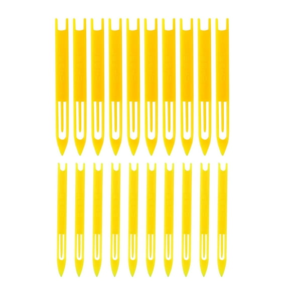 Tineasur 20Pcs Smooth-Running Plastic Shuttle Accessories for Knitting and Weaving Crafts