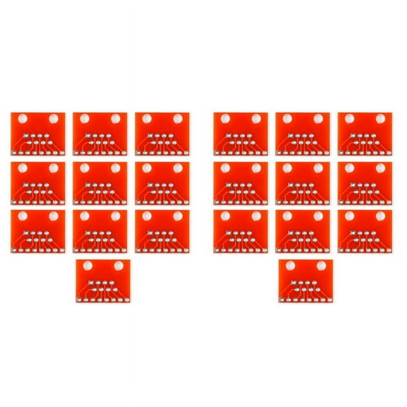 20PCS Portable Modular Connectors / Ethernet Connectors RJ45 Breakout Board Adapter Connector Module Board,20 x RJ45 Connectors Board,Red