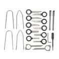20PCS Radio Removal Tool Kit Ergonomic Steel Universal Stereo CD Player Removal Key Kit for Cars