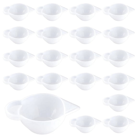 WM25 20PCS Resin Mixing Cups, Small Silicone Molds Cup Dispenser Mini Measuring Cups for Epox
