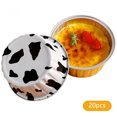 thumbnail image 1 of 20PCS Reusable Aluminum Foil Cup Pudding Cake Mold Air Fryer Tinfoil Box Small Baking Tray Tinfoil Cups Baking Pastry Tools FU, 1 of 8