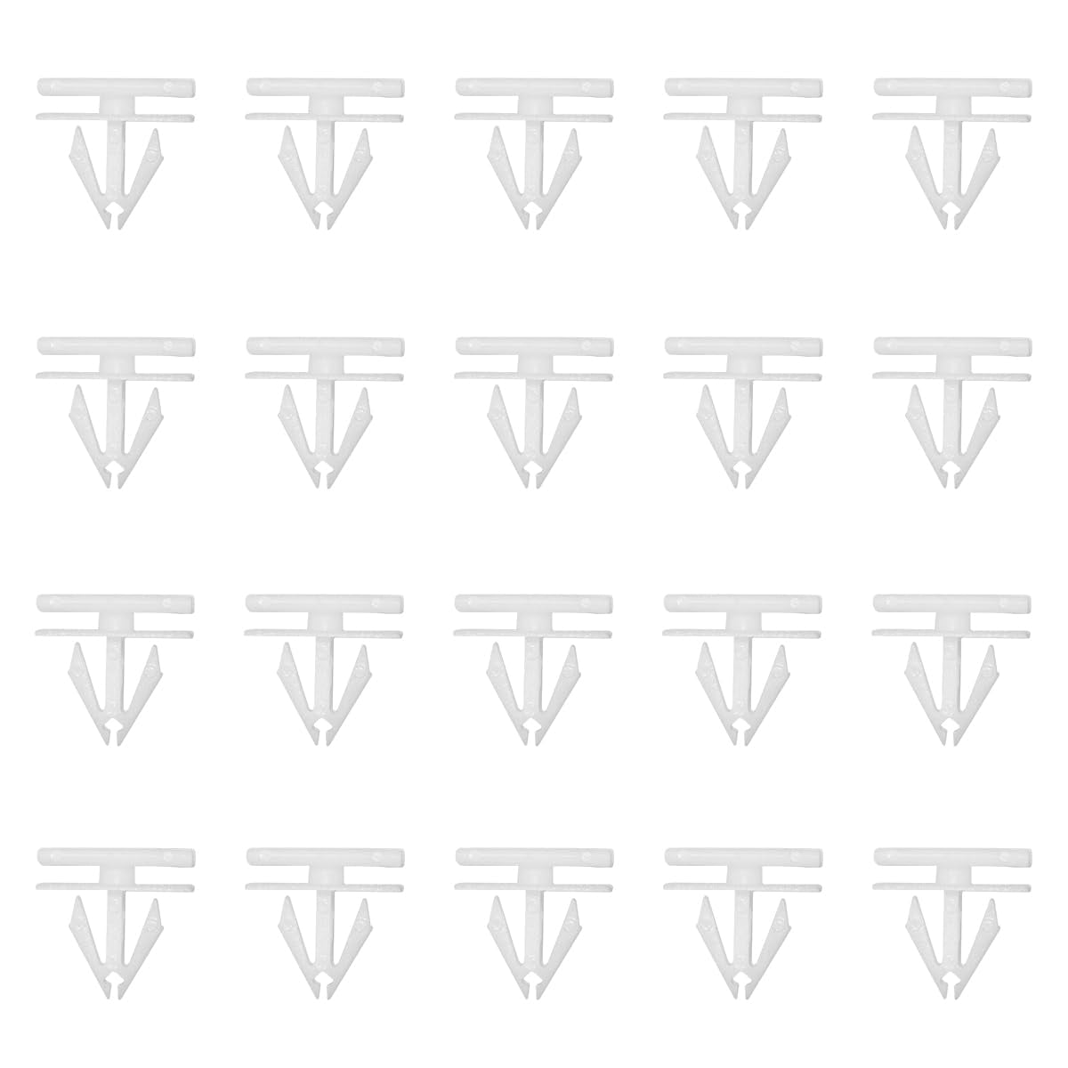 20PCS Rocker Panel Moulding Rivets Clips, White Nylon Side Skirt Sill ...