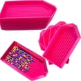 thumbnail image 1 of 20PCS Rose Red Plastic Diamond Painting Trays,3.5inches x 1.9inches Bead Sorting Trays Organizer, Diamond Painting Tool Accessories for DIY Art Craft, 1 of 5