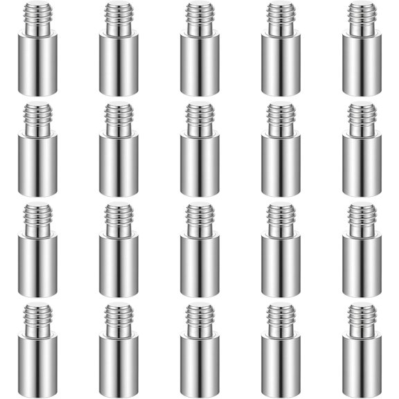 20PCS Scrapbook Extension Posts Screws, Photo Album Refill Replacements Accessories Tool Book Binding Spacers for Post-Bound Refillable Craft DIY Refill Pages Supplies (12 mm/ 0.47 Inch)