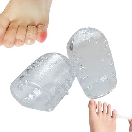 20PCS Silicone Anti-Friction Toe Protector, Silicone Breathable Toe Covers, Gel Toe Protectors, Gel Toe Cover Protector, Toe Sleeves for Foot Pain Relief, Toe Caps for Men & Women