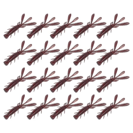 20PCS Soft Crawfishes Lures Plastic Fishing Craw Baits Artificial Fishing Lures Baits Swimbait for Outdoor Fishing