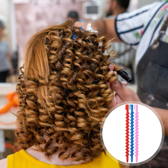 20PCS Spiral Hair Perm Rods Barber Hairdressing Styling Curling Perm Rods