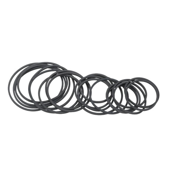 20PCS Square Cassette Tape Machine Belt Assorted Belts Mixed 35-65mm 1.2mm