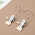 thumbnail image 1 of 20PCS Stainless Steel Clothes Hanger Hooks, Multifunctional Clothes Pins,Laundry Clips,Towel Clips Hook Hanging for Closet Organizer,Space Saving Hangers for Pants, Jeans, Towels,Boot,Hats, 1 of 9