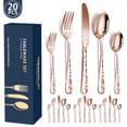 thumbnail image 1 of 20PCS Stainless Steel Cutlery Sets Party Tableware Dining Kitchen Fork Spoons, 1 of 7