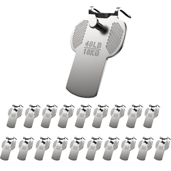 20PCS Strong Plasterboard Fasteners 40lb Capacity Recyclable Picture Hangers Denial Hoofs Required For Telecommute Classroom