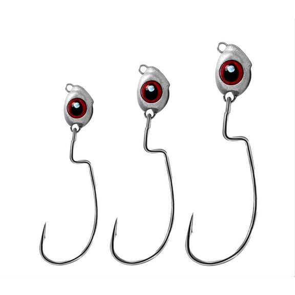 20PCS Swimbait Jig Head Hooks  Bass Fishing Texas Jig Head EWG Hook Freshwater