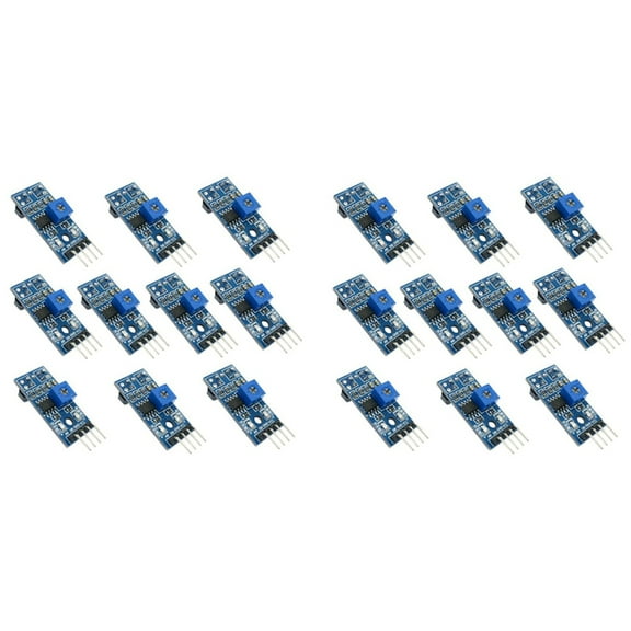 20PCS TCRT5000 Infrared Reflective Sensor Module IR Barrier Line Track Photoelectric Switch for Smart Car Robot,20 x TCRT5000 Sensor Module,blue