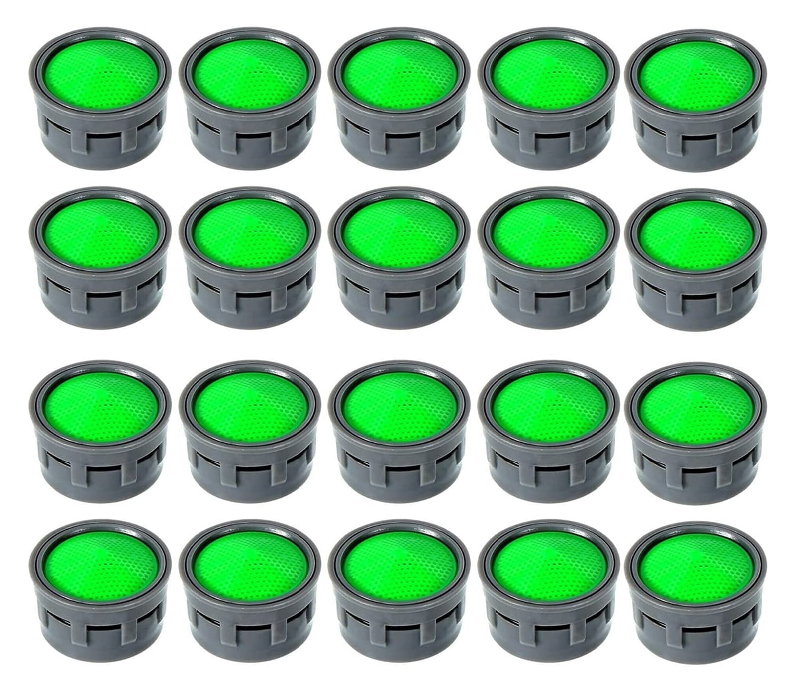 20PCS Tap Aerator-Basin Tap Filter- Faucet Plastic Insert Replacement Nozzle Filter - Faucet Flow Restrictor Replacement Parts For Kitchen And Bathroom ,Easy to Operate