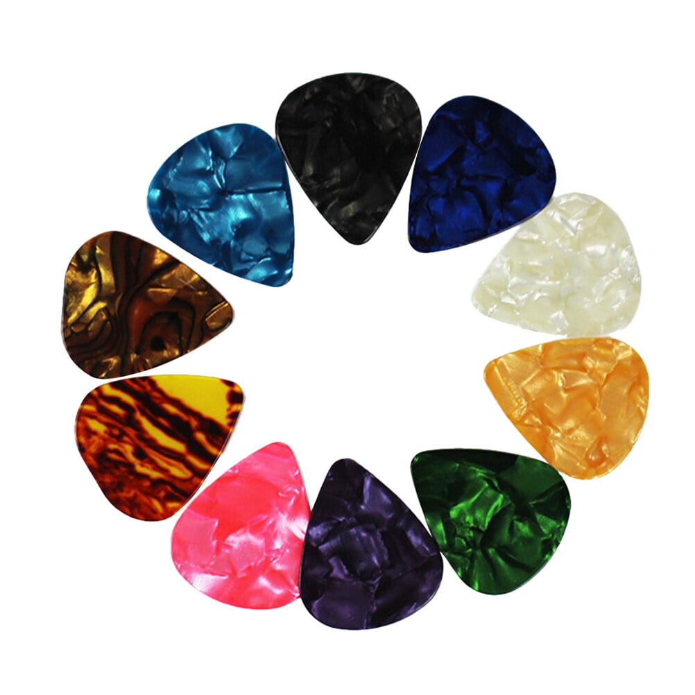 20PCS Thin Guitar Picks 0.46mm Celluloid Guitar Plectrum Sharpnel for Ukulele Guitar