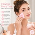 thumbnail image 1 of 20PCS Triangle Powder Puff Set, Soft Velour Makeup Powder Puffs with Finger Strap, Reusable Face Powder Puff for Loose Powder, Foundation, Setting Powder and Makeup Blending, Pink, 1 of 8