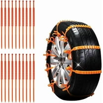 20PCS Universal Reusable Anti-skid Nylon Tire Chains, 36In Snow Chains for Car Tires, Reusable Winter Safety Chains for Snow Ice and Mud