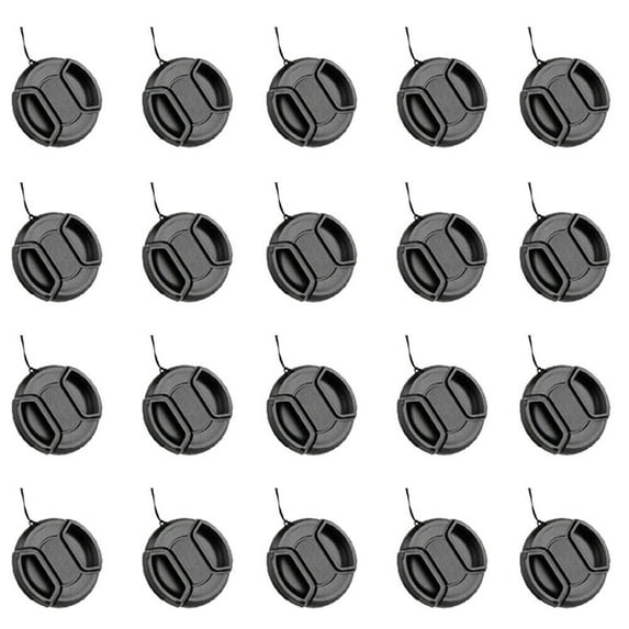 20PCS Universal Snap-On Front Lens Cap Cover for Canon Nikon SLR DSLR Camera