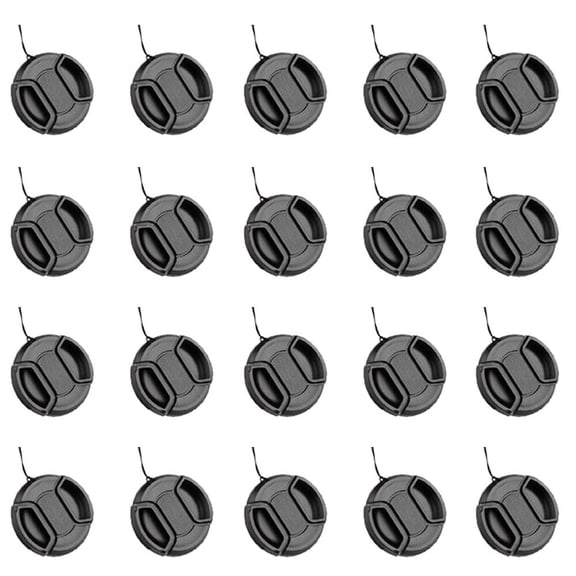 20PCS Universal Snap-On Front Lens Cap Cover for Canon Nikon SLR DSLR Camera