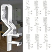 20PCS Valance Clips 2 Inch Window Valance Clips Clear Plastic Valance Retainer Clips Blind Valance Clips Hidden Valance Clips