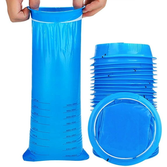 20PCS Vomit Bags –1000ml Emesis Bags Leak Resistant Portable Disposable Bags for Travel Motion Sickness, Car
