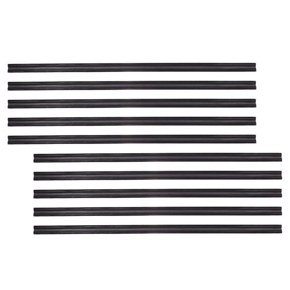 DINHEAROM 20Pcs Black Rubber Replacement Car Windshield Wiper Refills Flexible ps for Smooth Cleaning