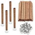 thumbnail image 1 of 20PCS Wood Spiral Candle Wicks 4x0.32inch/100x8mm, Wood Wick Tube with Stands for Candle Making, Natural Round Wooden, 1 of 6