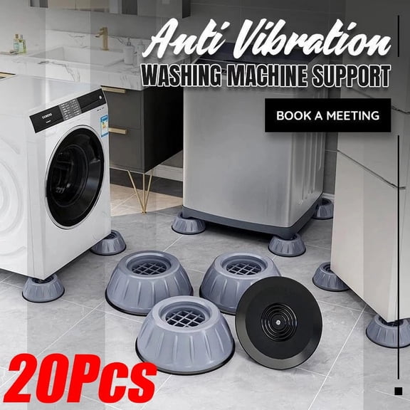20PCS of Anti Vibration Pads Washing Machine Silent Rubber Feet Refrigerator Base Fixed Non-slip Foot Pad Bracket Accessories
