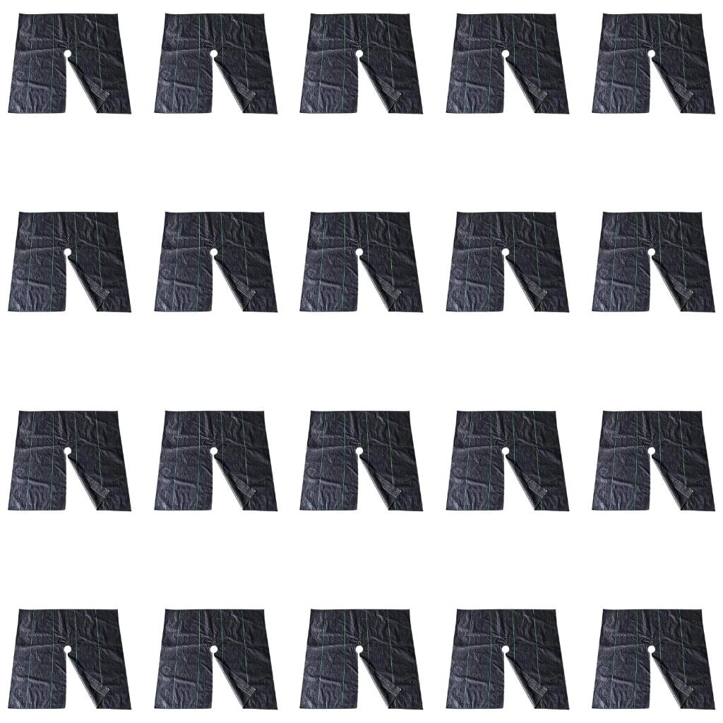 20PCs Expert Weed Barrier Fabric Water Pervious Gardening Mat Protects Bushes From Bushes Permanent Nonwoven Substance