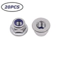 thumbnail image 1 of 20PCs M6 Flange Insert Lock Nuts, 304 Stainless Steel Insert Hex Lock Nuts, 1 of 10