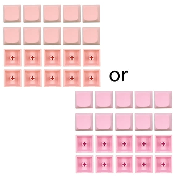 20PCs PBT Blank Keycaps Mechanical Keyboard Installation 1U XDA Profile for Key