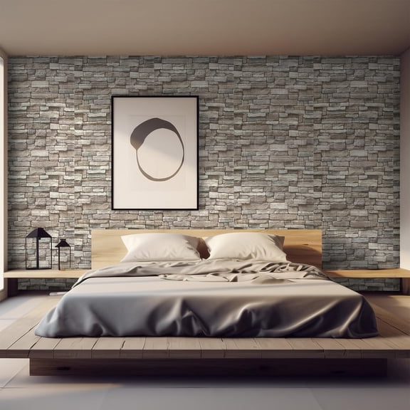 20PSC 3D Wall Panels Peel and Stick Faux Brick Wall Panels Self-Adhesive 3D Brick Wallpaper Foam Stone Wall Panel