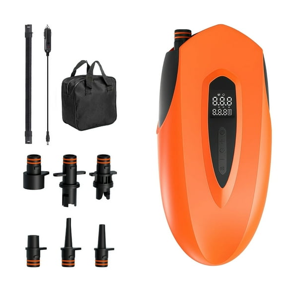 20PSI High Pressure Paddle Board Pump Electric, Quick Wireless Portable SUP Air Pump, Auto-off &12V DC Car Connector Electric Pump for Inflatable Stand up Paddle Boards, Boats, Inflators