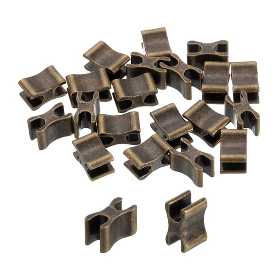 20Pack #10 Top Stopper Closed-end Zipper Slider, Bronze