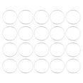 thumbnail image 1 of 20Pack 30mm Brass Hollow Circle Bezel Round Linking Rings(Bright Silver), 1 of 4