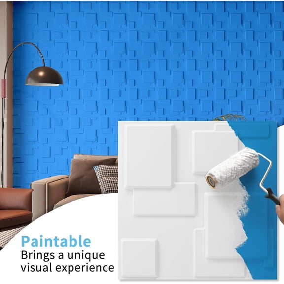 20Pack 3D Wall Panels, 11.8"x11.8" Modern Geometric Wall Panel Interior Accent Wall Tiles for Living Room Hotel Office, Coving 19.4 Sq.Ft