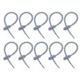 thumbnail image 1 of 20Pack 4" Silicone Cable Ties, Reusable Zip Ties Wire Strips Organizer, Gray, 1 of 6