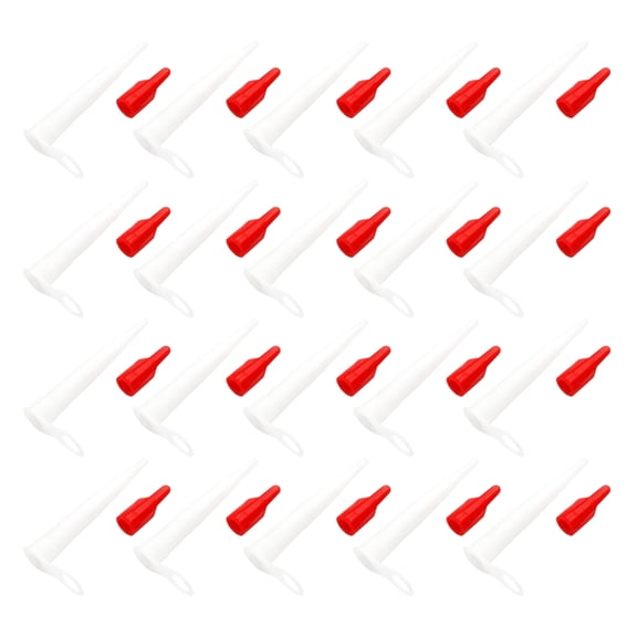 20Pack Cartridge Tips Nozzles Replacement Tips with Sealing Caps Sealing Nozzles Kitchen Household Caulk Sealant Tool