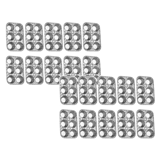 20Pack Cupcake Pan for Baking Muffin Pan 6-Cup Cupcake Aluminum Pans Favorite Disposable Muffin Tin Size for Baking Cupcakes Muffins and Mini Pies - Standard Size
