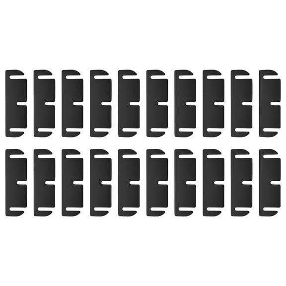 20Pack Door Hinge Shims, 3.5" x 1.1" Door Hinge Spacer Filler Plate Adjustable Repair Kit Filling Gaps in Interior Doors Kitchen Cabinets, 0.03" Thick