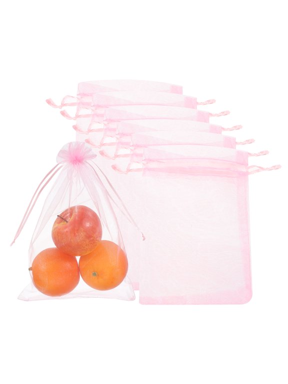 20Pack Fruit Protection Bags, 15.7x11.8inch Netting Cover Bag, Pink