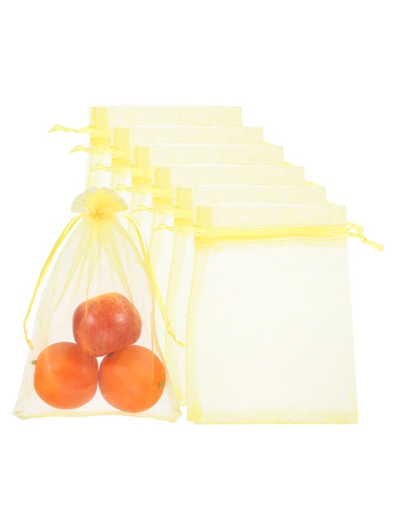 20Pack Fruit Protection Bags, 15.7x11.8inch Netting Cover Bag, Yellow