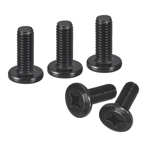 20Pack M6-1.0 x 16mm Flat Round Head Machine Screws, Phillips Drive Fastener