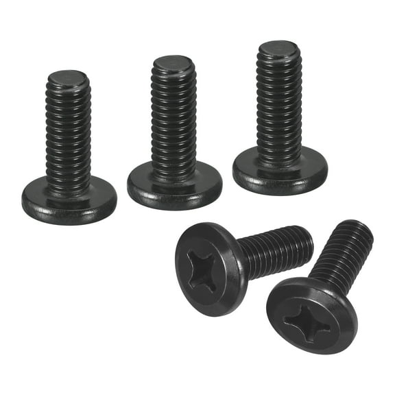 20Pack M6-1.0 x 16mm Flat Round Head Machine Screws, Phillips Drive Fastener